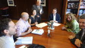 Firma entre el Concello de Vigo y la FSG para el desarrollo del programa 