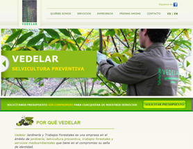 Vedelar presta servicios de jardinera y trabajos forestales. Su web: www.vedelar.es