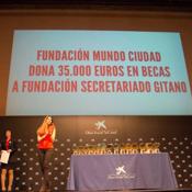 La Fundacin Mundo Ciudad dona 35.000 euros en becas a la Fundacin Secretariado Gitano