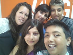 Selfie de estudiantes de Campo de Gibraltar