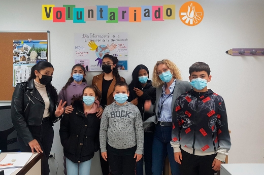 Voluntarios en FSG Zamora celebrando el Día Internacional contra el Racismo.