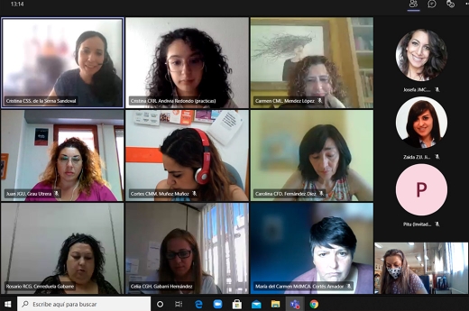 Capturas de pantallas reuniones y formación.