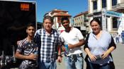 Participantes de Acceder Pontevedra voluntarios en la XIV Vuelta ciclista a Galicia y en la 5 edicin del Festival “Surfing the Lrez”