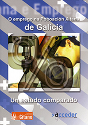 Portada del estudio O emprego na Poboacin Xitana de Galicia. Un estudo comparado