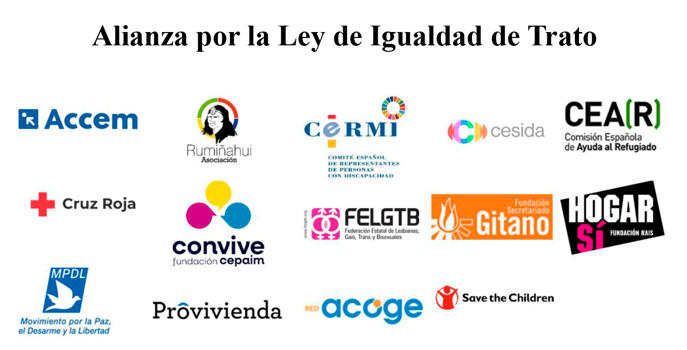 La Alianza por la Ley de Igualdad de Trato reclama al Gobierno la creación de la Autoridad Independiente para la Igualdad de Trato y la No Discriminación