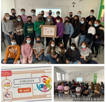 Premio recibido por el centro Mare de Déu de l'Assumpció en colaboración con Design for Change