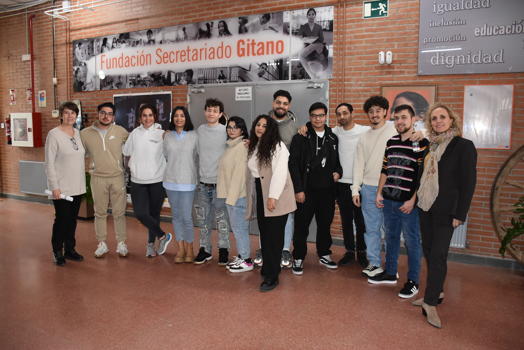 Encuentro presencial en la sede estatal de la FSG del alumnado del programa TndEM de Comunicacin en Entornos Digitales