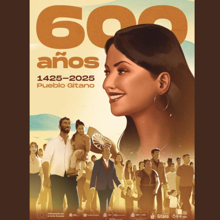 Poster commemorating the 600th anniversay of the arrival of the Roma to the Iberian Peninsula