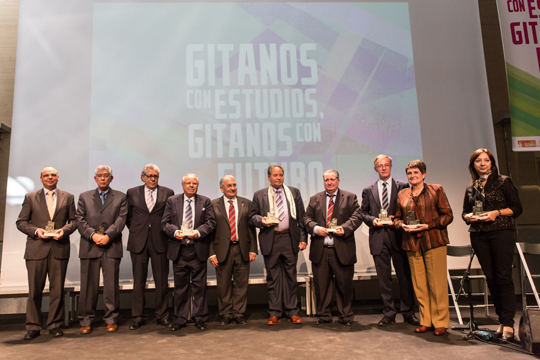 Foto de familia de todos los premiados