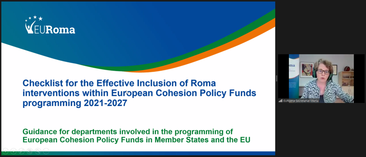 EURoma Network European event on Roma people and ESF+/ERDF regional programming