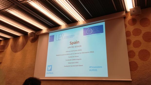 La Fundación Secretariado Gitano participa en las pre-sesiones del EPU a España organizadas en la sede de Naciones Unidas en Ginebra