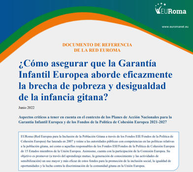 Documento de referencia sobre Garanta Infantil e infancia gitana de la Red europea EURoma