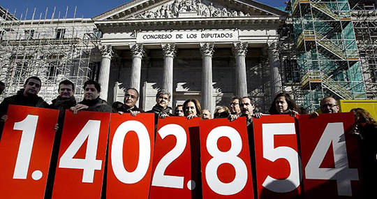 LA ILP consiguió el apoyo de 1.402.854 personas.