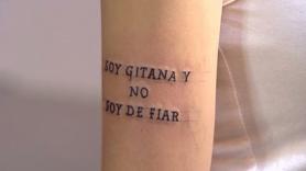 Image of the message tattooed