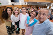 Selfie con protagonistas del evento 
