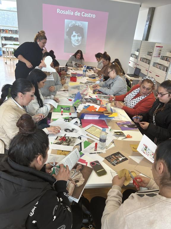 Las Mujeres del Programa Cal FSE+ de FSG Vigo celebran el Da de Rosala de Castro