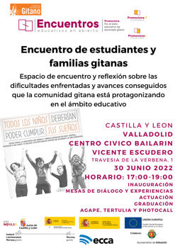 Encuentro de estudiantes y familias gitanas FSG Valladolid