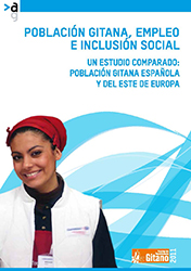 Portada del estudio Poblacin gitana, empleo e inclusin social (edicin en espaol)