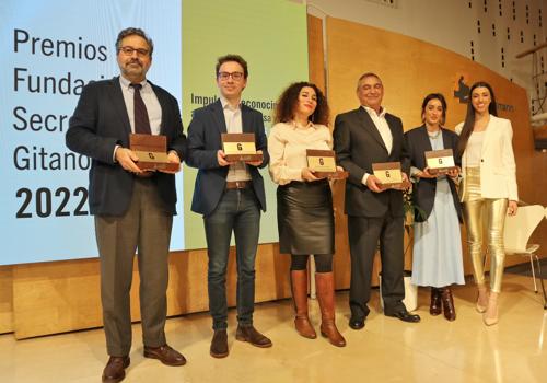 La Plataforma de Organizaciones de Infancia, la empresa TENDAM, Pastora Filigrana, Gonzalo Fanjul y Ricardo Borrull reciben los Premios Fundacin Secretariado Gitano 2022