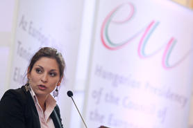 Livia Jaroka, Hungarian and Roma Member of the European Parliament, was awarded the FSG Prize 2012