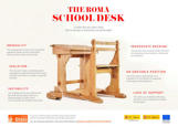 THE ROMA SCHOOL DESK