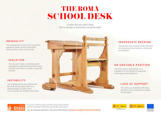 THE ROMA SCHOOL DESK