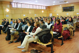 Público asistente al seminario celebrado en la sede central de la FSG en Madrid