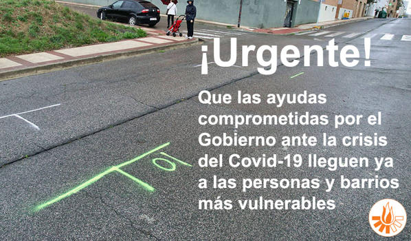 Ante la emergencia social que estn viviendo muchas familias gitanas, es urgente que las ayudas comprometidas por el Gobierno ante la crisis del Covid-19 lleguen ya a las personas y barrios ms vulnerables