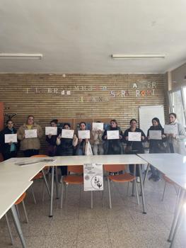 Fin de curso de la formacin camarera de pisos de FSG Sestao