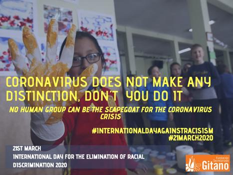 21st March. International day for the elimination of racial discrimination 2020