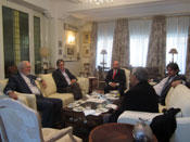 Reunión de miembros de la FSG/FSR con el Embajador de España en Bucarest. 