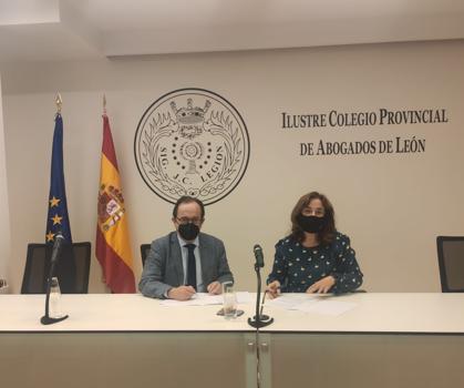 Firma de convenio de colaboración entre la FSG y el Ilustre Colegio de Abogados de León