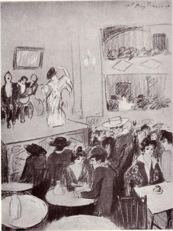 Café Concierto, 1900<br>Pablo Ruiz Picasso<br>
