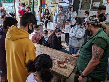 El Programa Rroma/Gitanos del Este y Promociona de FSG Oviedo visitan el Zoolgico El Bosque