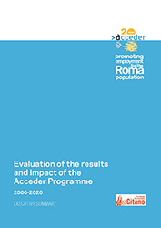 Portada del estudio Evaluation of the results and impact of the Acceder Programme 2000-2020