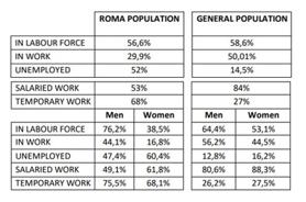 Comparison of the Roma population and the general population