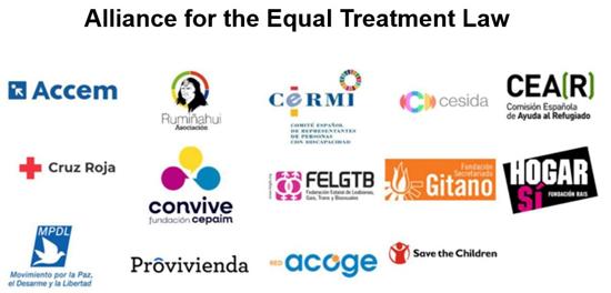 The Alliance for the Equal Treatment Law calls on the Spanish Government to create the Independent Authority for Equal Treatment and Non-Discrimination