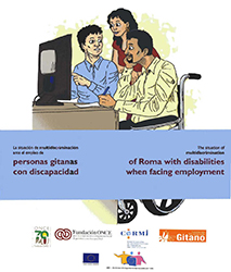 Portada del estudio La situacin de multidiscriminacin ante el empleo de personas gitanas con discapacidad 