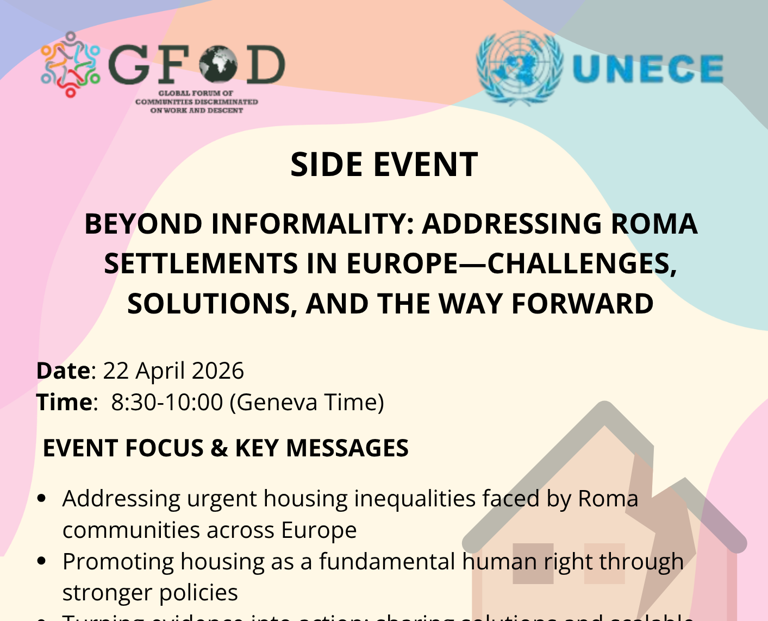 Fundaci�n Secretariado Gitano participa como ponente en un evento internacional sobre asentamientos y chabolismo en Europa