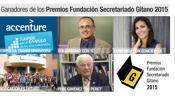 FSG 2015 Awards: Prosecutor Miguel A. Aguilar; Accenture Foundation; journalist Ana Pastor; Fernando de los Rios Secondary School (Granada) and Pascual Jiménez 