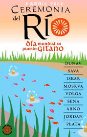 Cartel de Unión Romaní de la Ceremonia del Río 