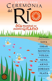 Cartel de Unión Romaní de la Ceremonia del Río