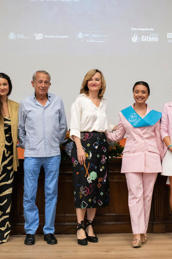 De izqda. a dcha.: Ana Segovia, Antonio Soto, Pilar Alegra, Carmen Jimnez y Sara Gimnez