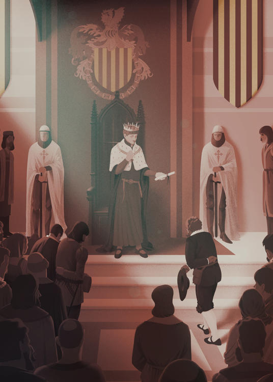Salvoconducto de Alfonso V de Aragón al conde Juan de Egipto Menor (12 de enero de 1425)
