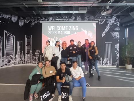 Alumnado del Promociona + de Madrid en el Welcome Zing 2023