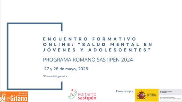La FSG organiz un encuentro formativo online “Salud Mental en Jvenes y Adolescentes” dentro del programa Roman Sastipn
